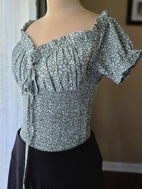 Princess Polly Asha Bodysuit - Sage Green Milkmaid Cottagecore Dream